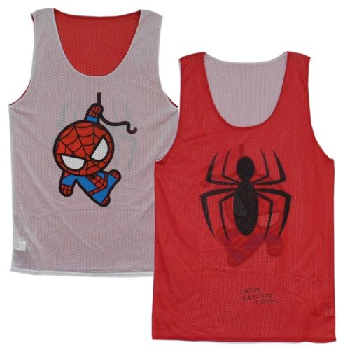 Spider - Man Symbol Kawaii Marvel Comics Reversible Mesh Tank Top - Fundom