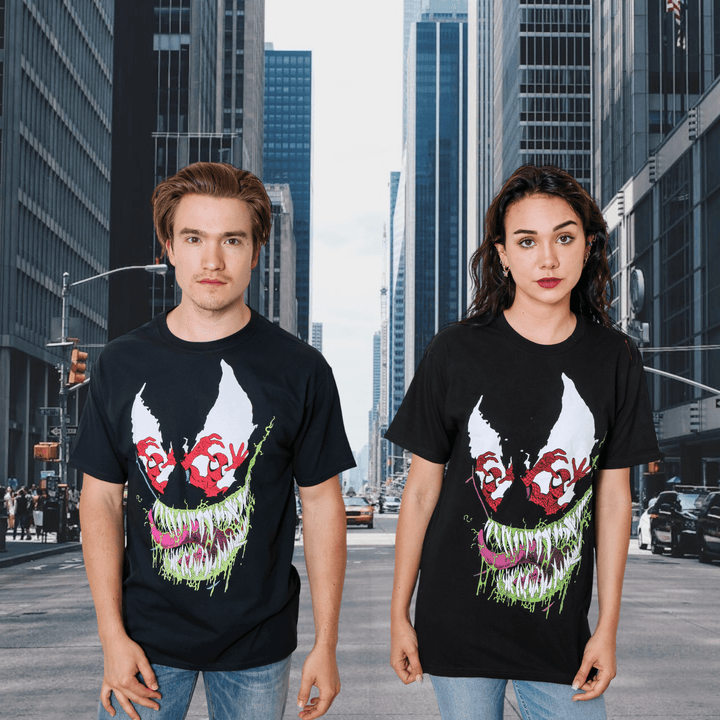 Spider - Man Venom Reflections Erik Larsen Marvel Adult T Shirt - Fundom