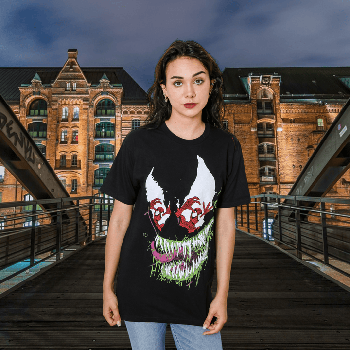 Spider - Man Venom Reflections Erik Larsen Marvel Adult T Shirt - Fundom
