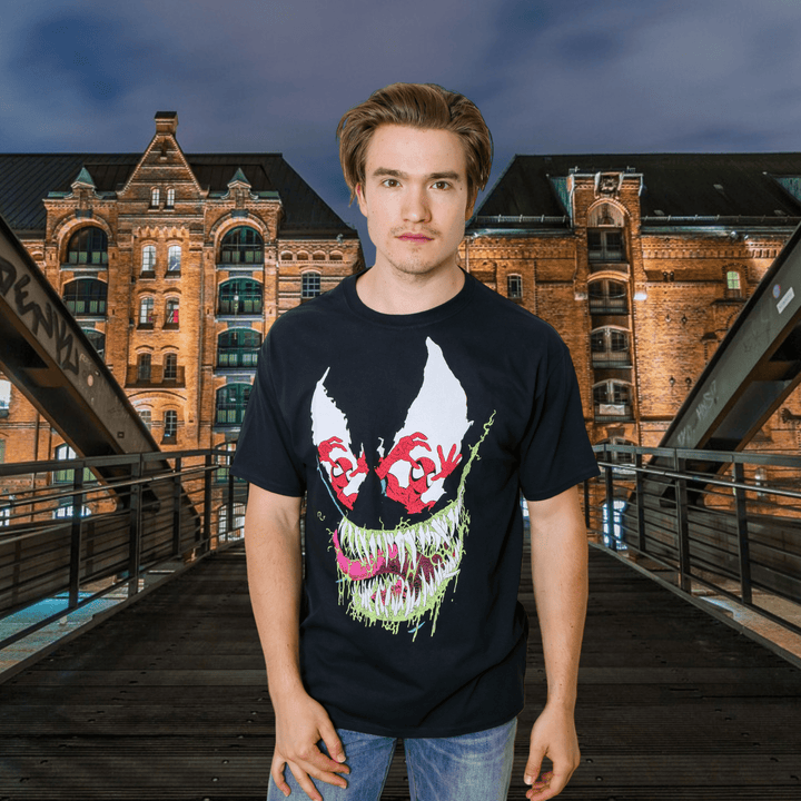 Spider - Man Venom Reflections Erik Larsen Marvel Adult T Shirt - Fundom