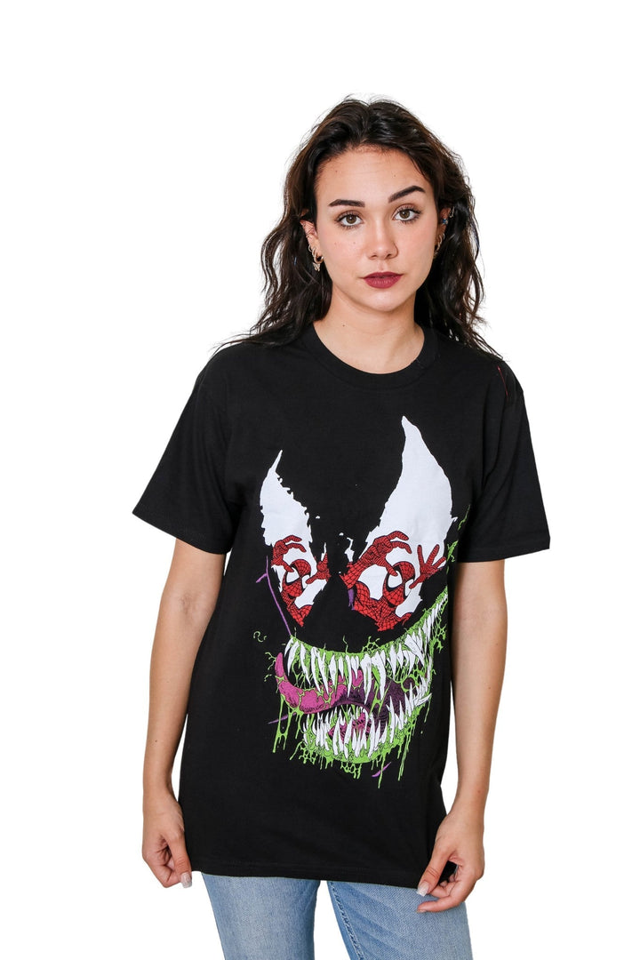 Spider - Man Venom Reflections Erik Larsen Marvel Adult T Shirt - Fundom