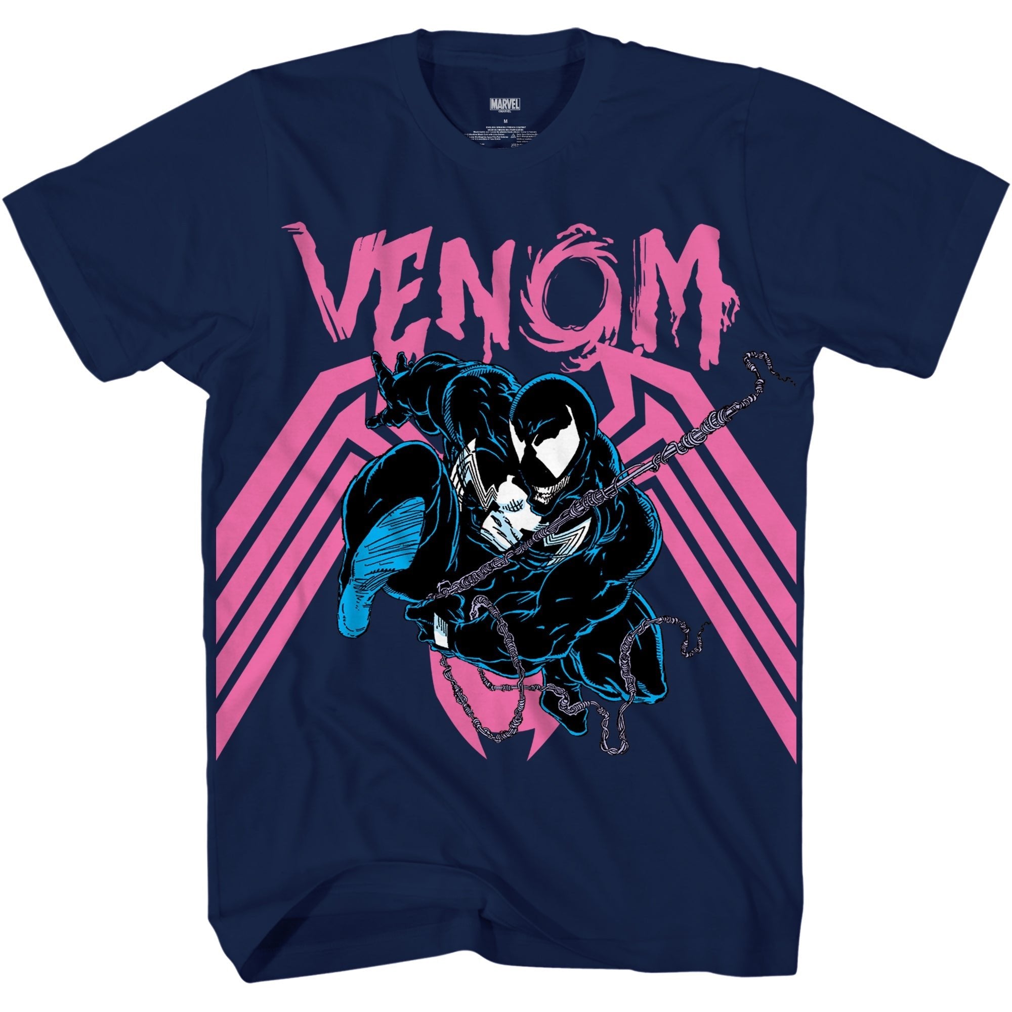 Spider - Man Vibrant Venom Marvel Comics Adult T-Shirt - Fundom