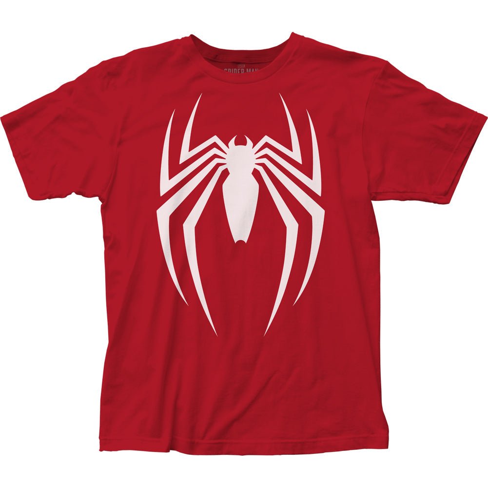 Spider - Man Video Game Logo Marvel Adult T-Shirt - Fundom