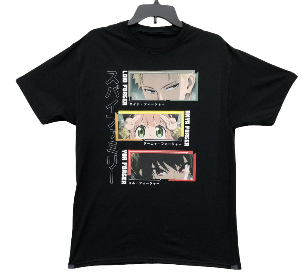 Spy X Family - Forger Family Eyes Frame Adult Men T-Shirt - Fundom