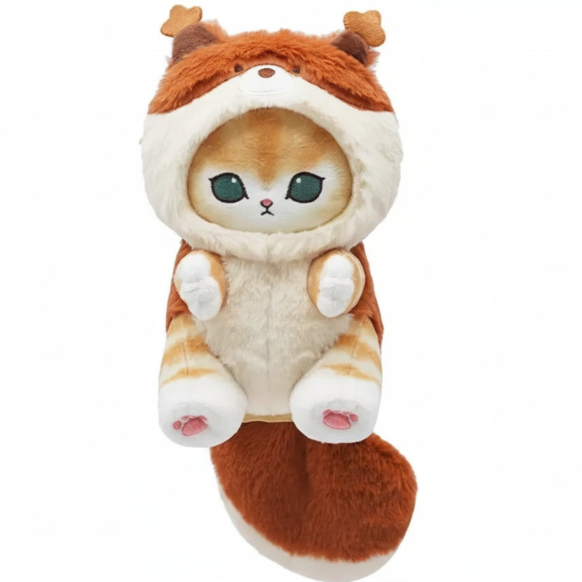 Mofusand Kawaii Squirrel Cat Plush 9"