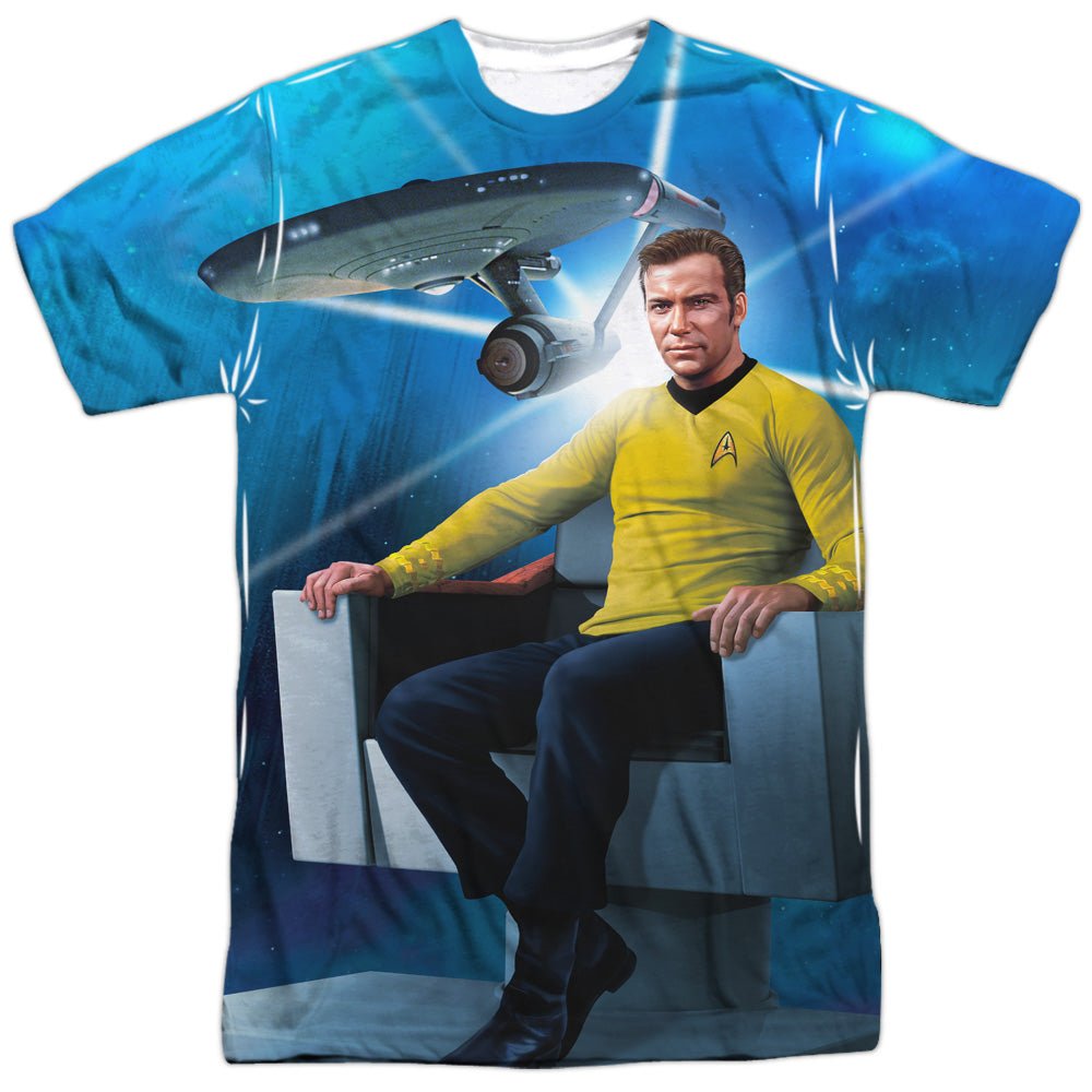 Star Trek Kirk's Ship Allover Sublimation Adult T-Shirt - Fundom
