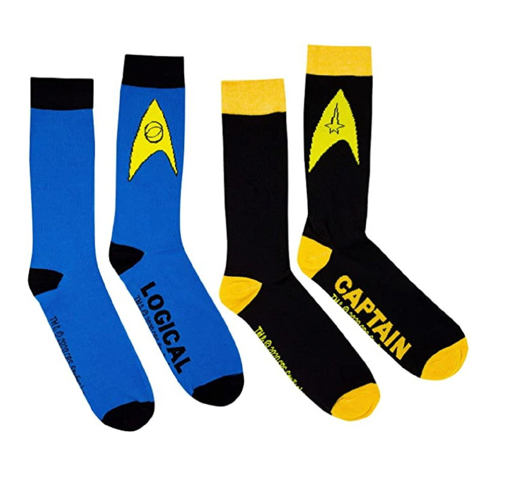 Star Trek Logical Captain 2 - Pack Crew Socks - Fundom