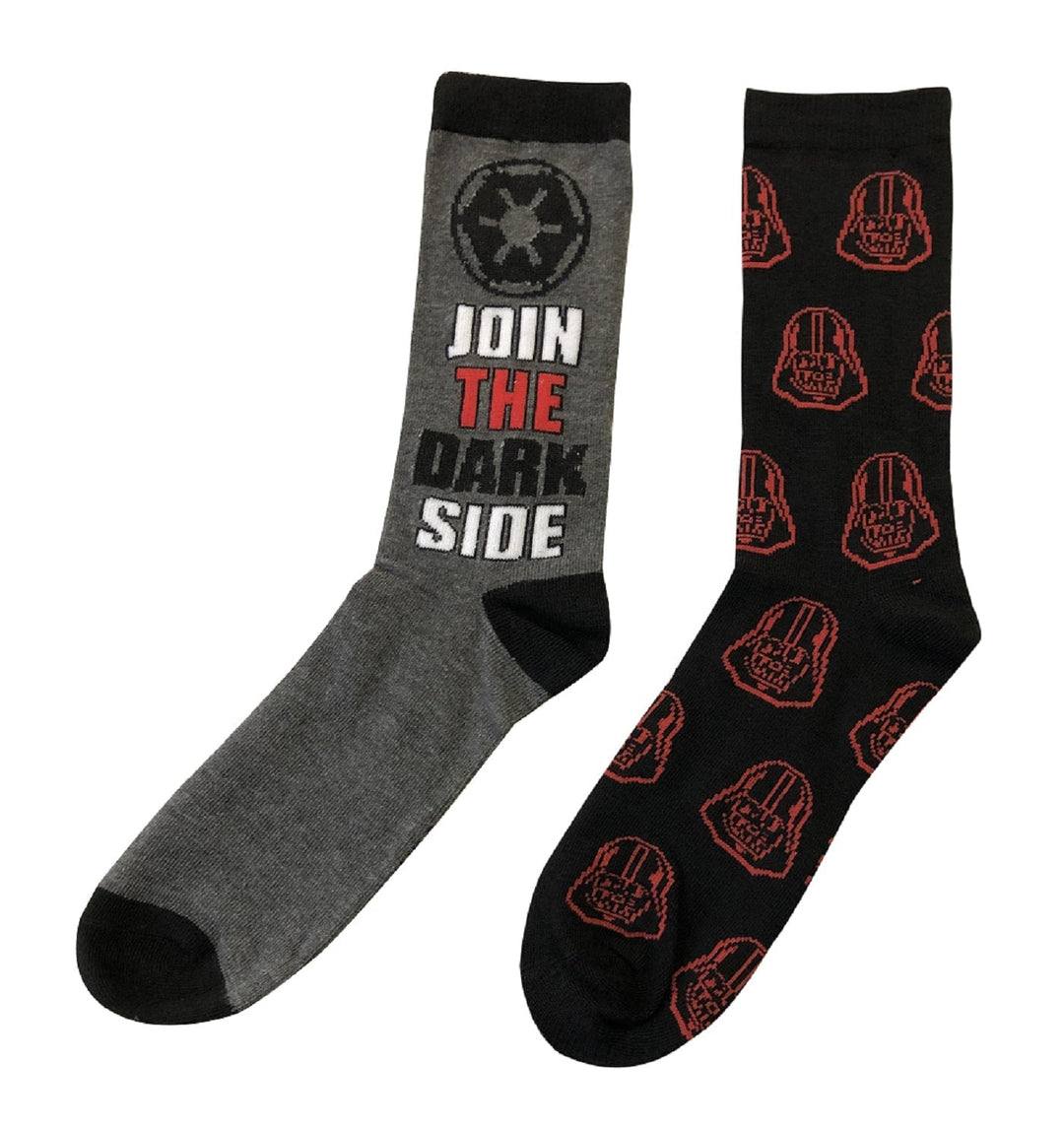 Star Wars Darth Vader Join the Dark Side 2 - Pack Crew Socks - Fundom