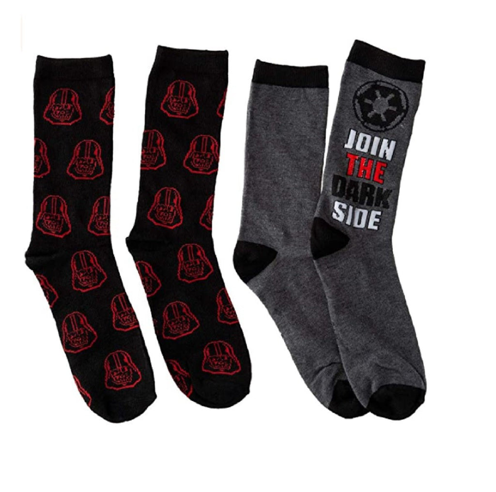 Star Wars Darth Vader Join the Dark Side 2 - Pack Crew Socks - Fundom