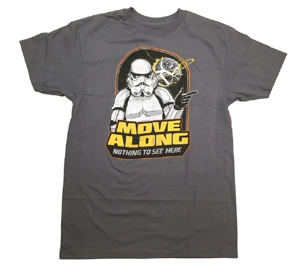 Star Wars Movie Stormtrooper Move Along Adult T-Shirt - Fundom