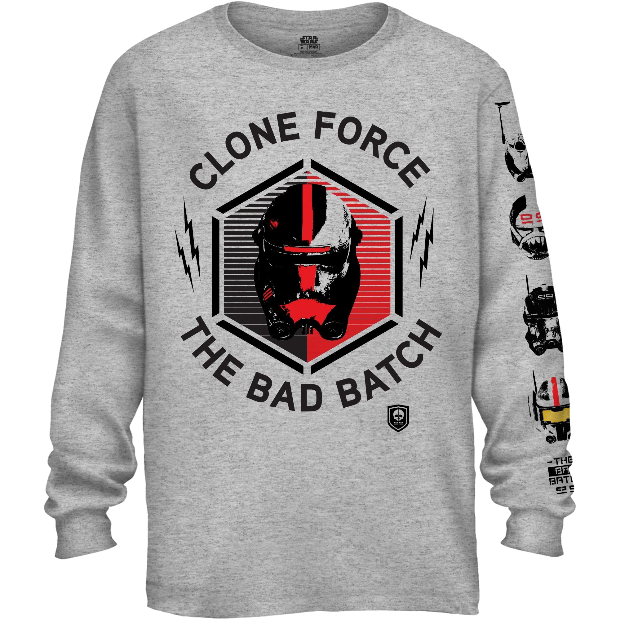 Star Wars The Bad Batch Helmets Adult Long Sleeve T-Shirt - Fundom