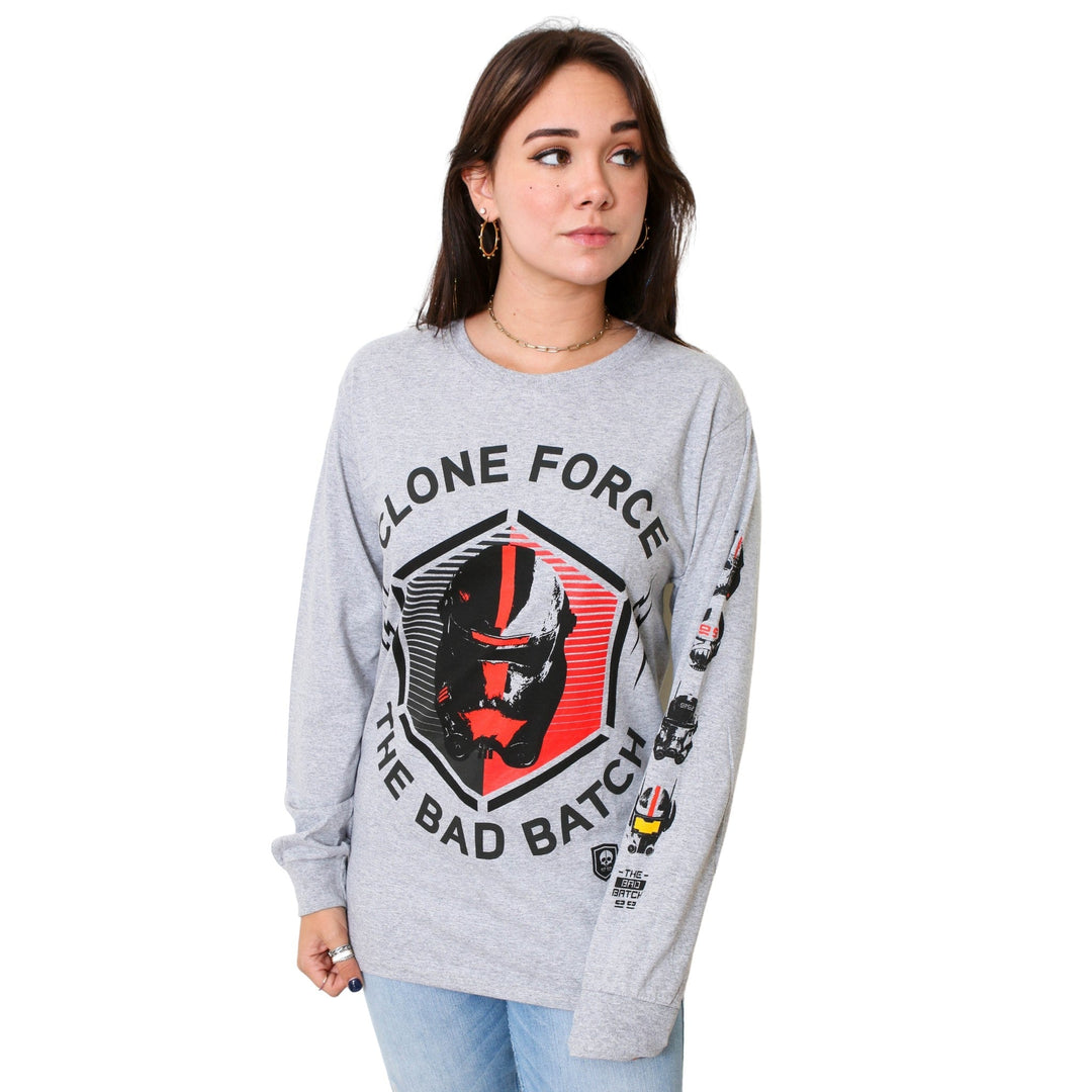 Star Wars The Bad Batch Helmets Adult Long Sleeve T-Shirt - Fundom