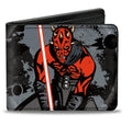 Star Wars The Clone Wars Darth Maul Pose Splatter Bifold Wallet - Fundom