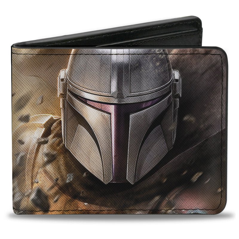 Star Wars The Mandalorian Helmet Bounty Hunter Logo Bi - fold Wallet - Fundom
