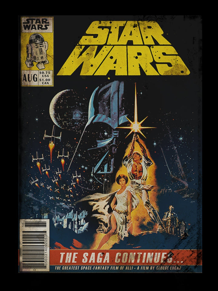 Star Wars The Saga Continues Comic Book Cover Officially Licensed Adult T Shirt - Fundom