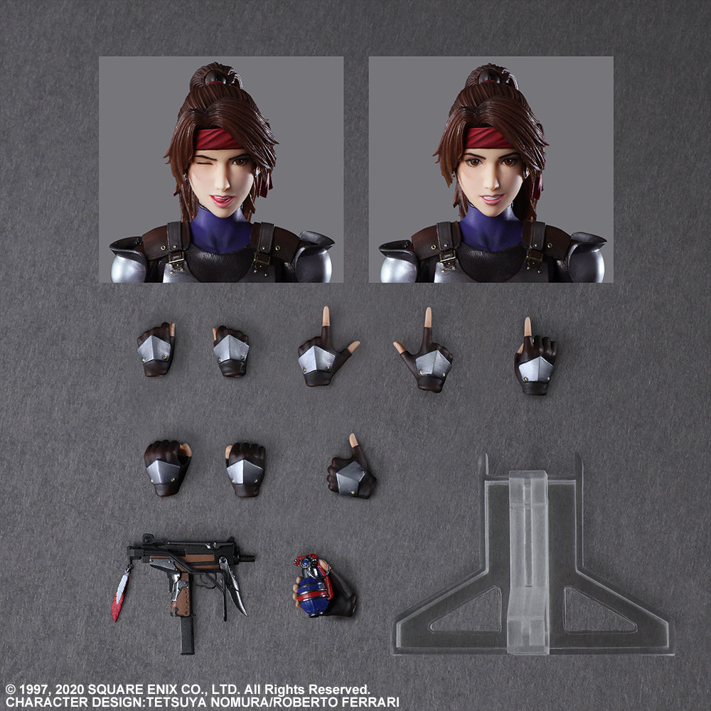 Square Enix Final Fantasy VII Remake Cloud Strife Jessie Motorcycle Play Arts Kai Action Figure Set