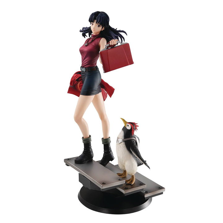 MegaHouse - Rebuild Of Evangelion Gals Series Misato & Pen Pen PVC Figure