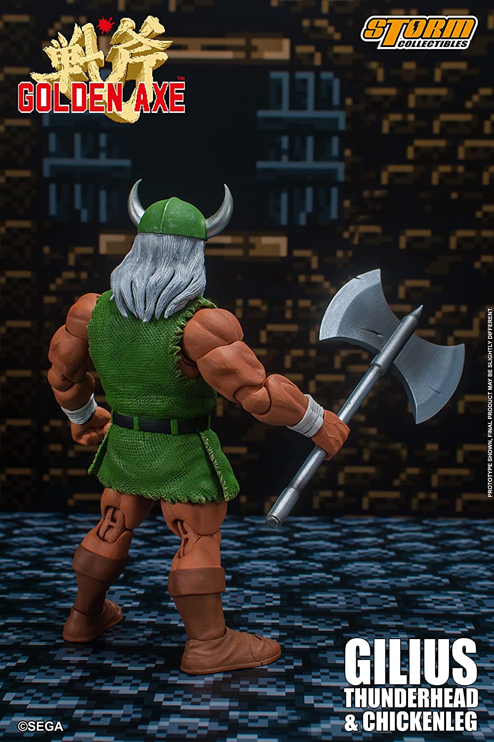 Storm Collectibles - Golden Axe - Gilius Thunderhead & Chicken Leg 1/12 Action Figure - Fundom