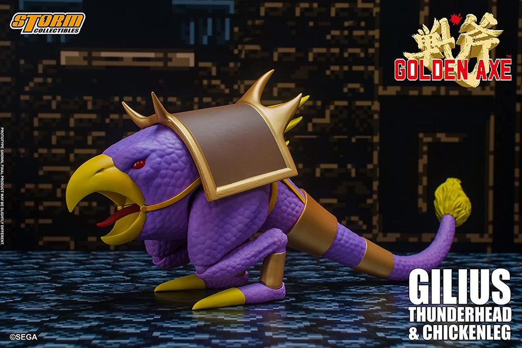 Storm Collectibles - Golden Axe - Gilius Thunderhead & Chicken Leg 1/12 Action Figure - Fundom