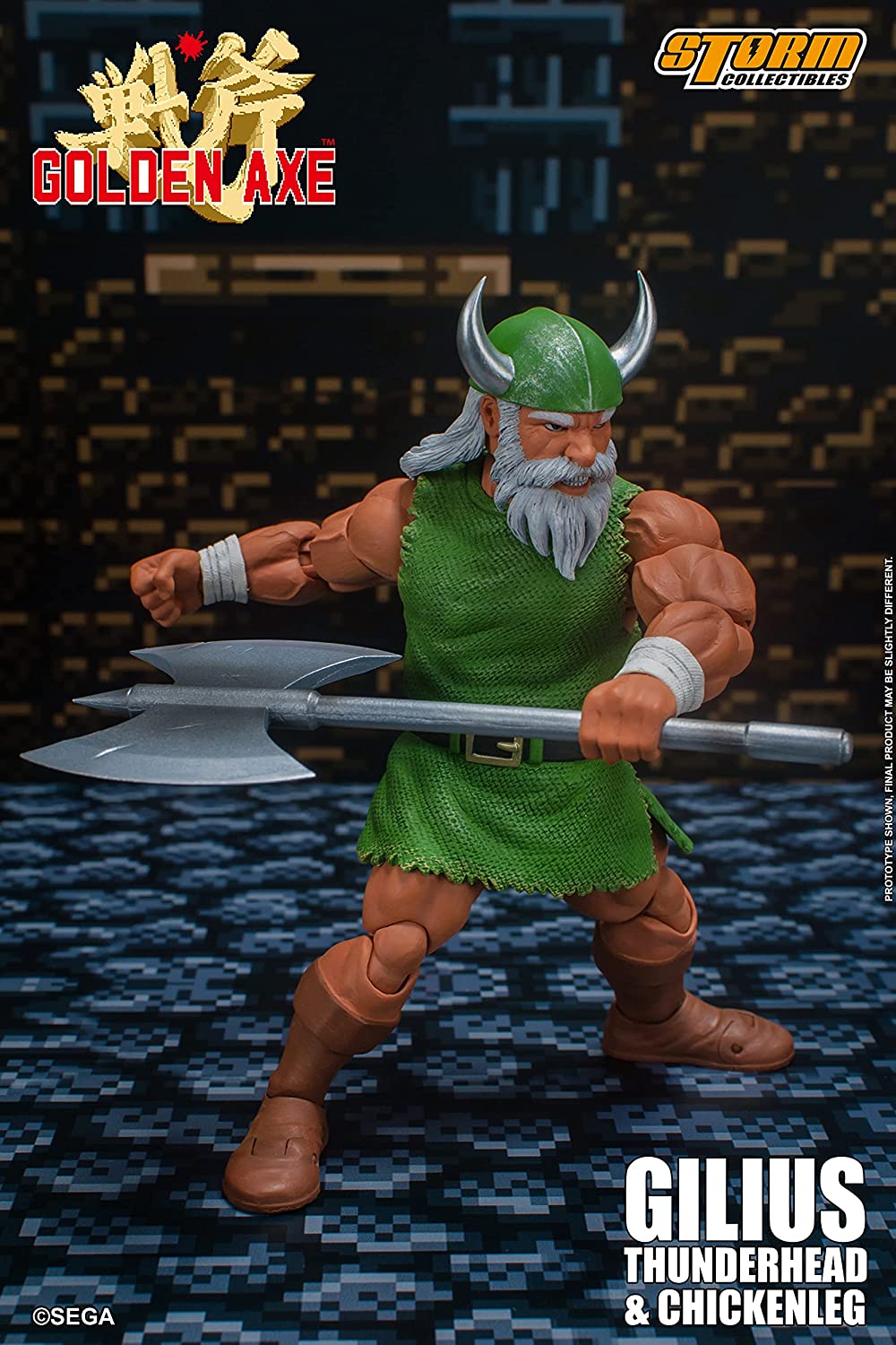 Storm Collectibles - Golden Axe - Gilius Thunderhead & Chicken Leg 1/12 Action Figure - Fundom
