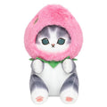Mofusand Pink Strawberry Cat Plush 9"