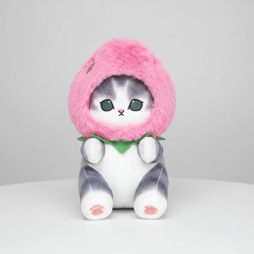 Mofusand Pink Strawberry Cat Plush 9" - Fundom