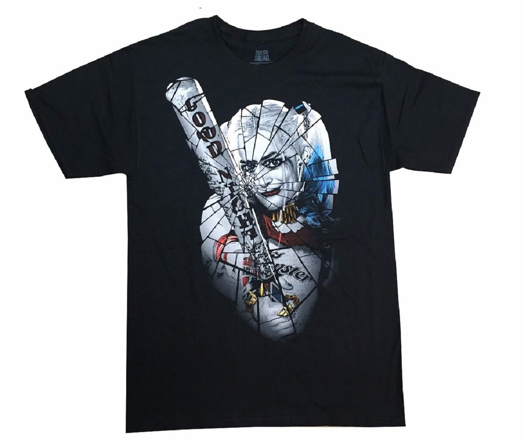 Suicide Squad Harley Quinn Shattered Glass Adult T-Shirt - Fundom