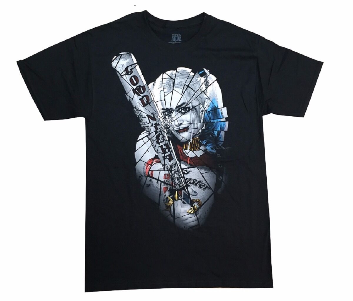 Suicide Squad Harley Quinn Shattered Glass Adult T-Shirt - Fundom