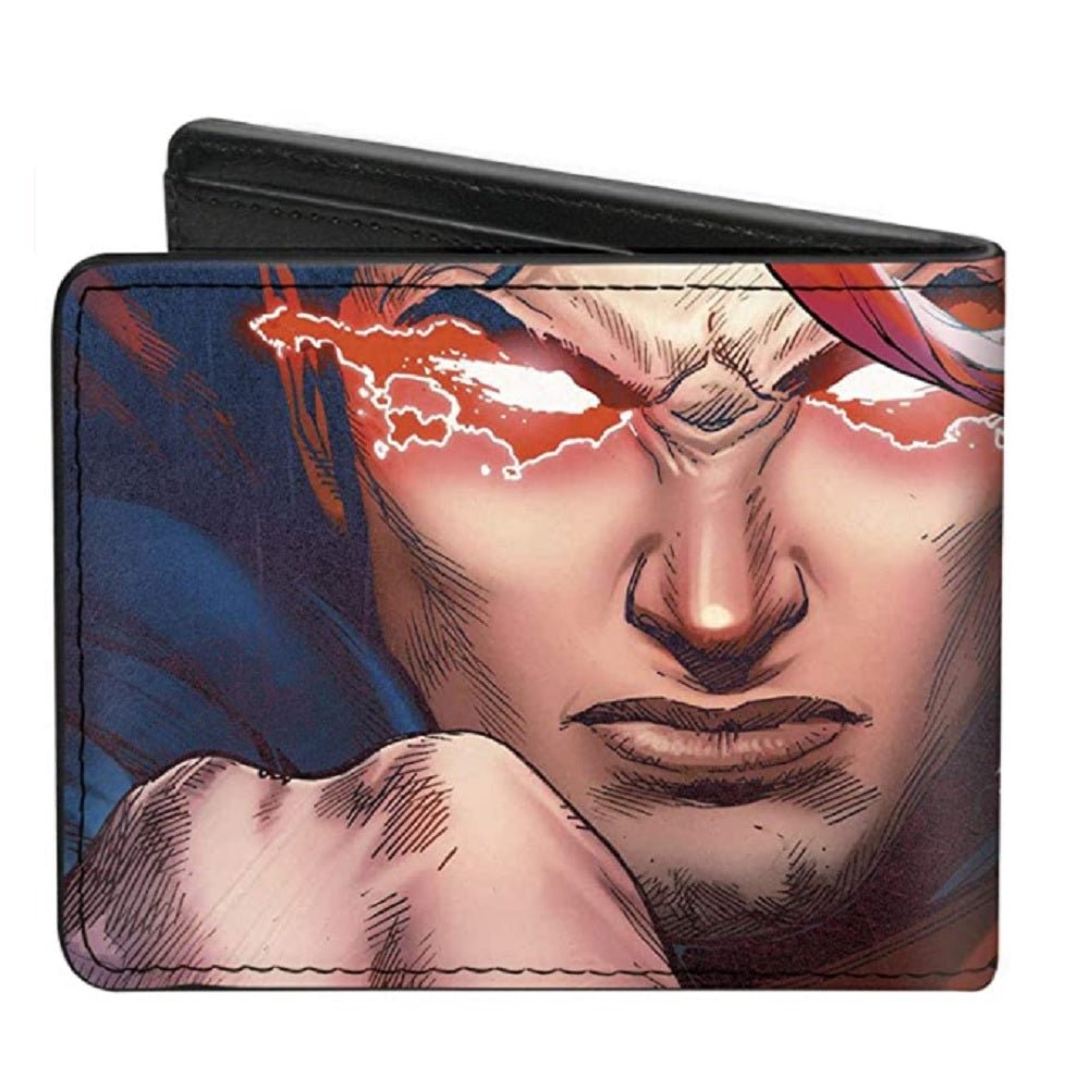 Superman Flying Pose With Shield Bi - fold Wallet - Fundom