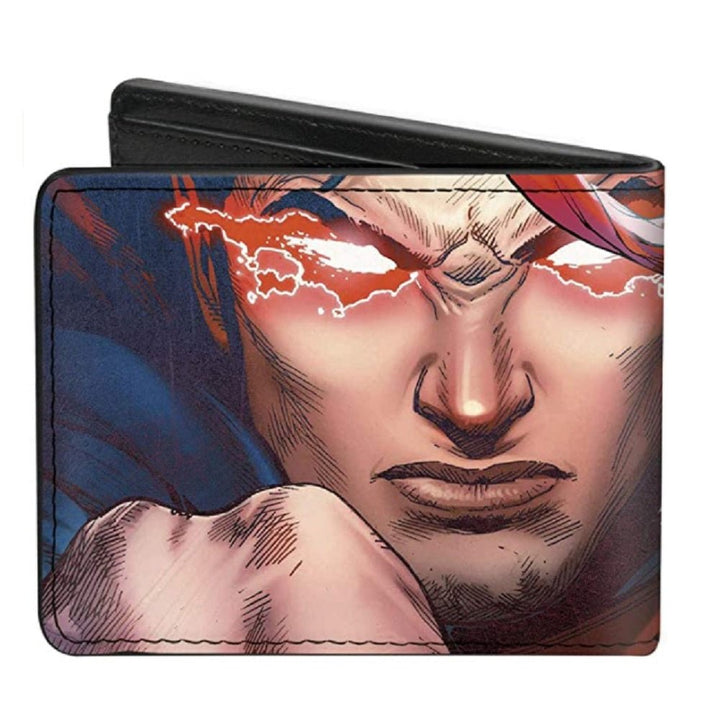 Superman Flying Pose With Shield Bi - fold Wallet - Fundom