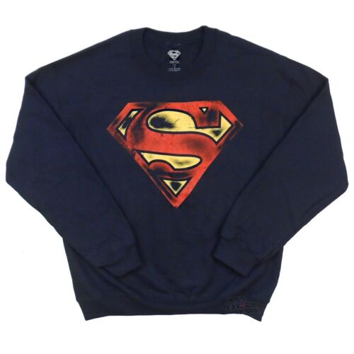 Superman Symbol Distressed Logo DC Comics Crew Neck Fleece - Fundom