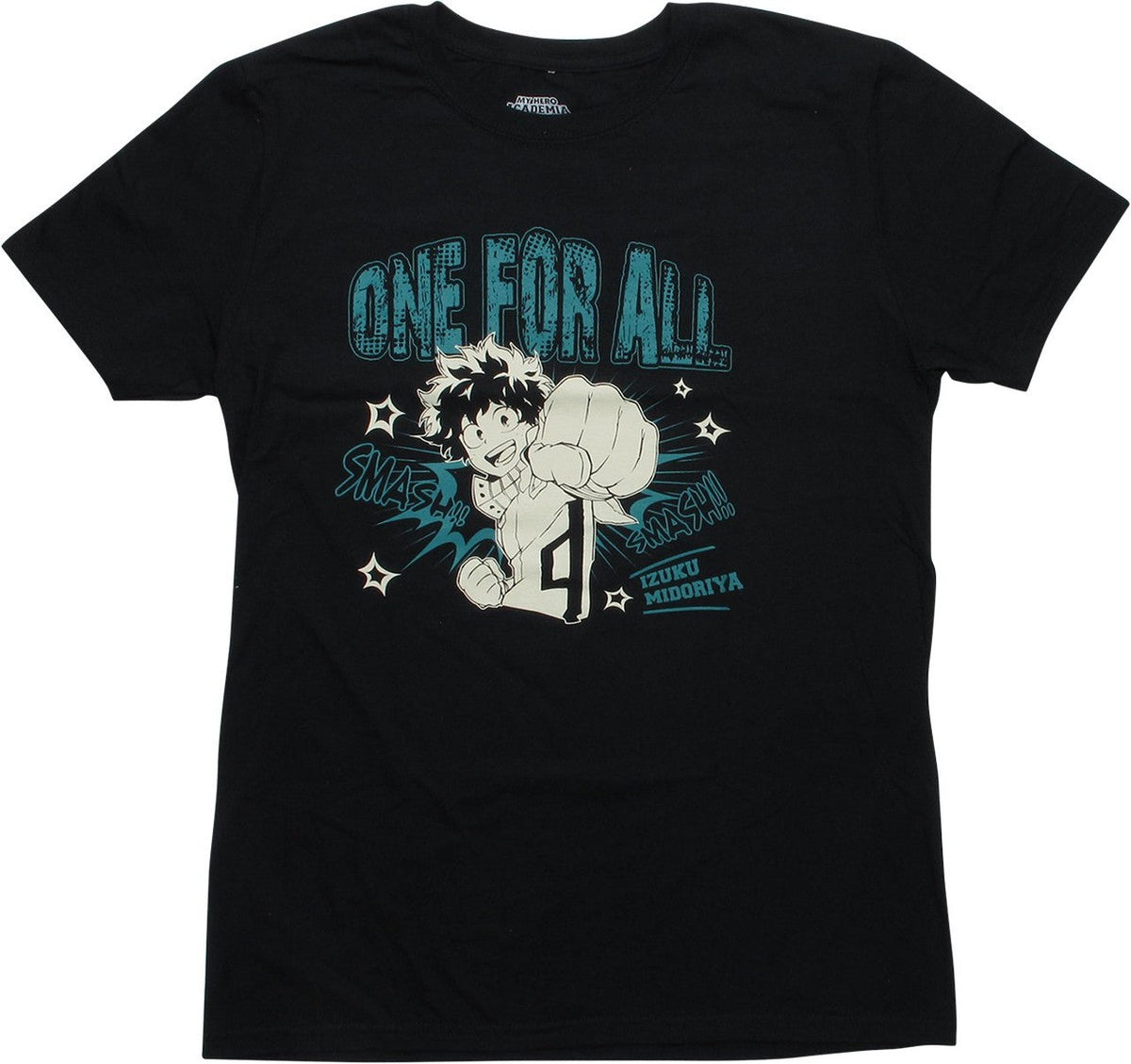 My Hero Academia All For One Midoriya Black Cotton T-Shirt