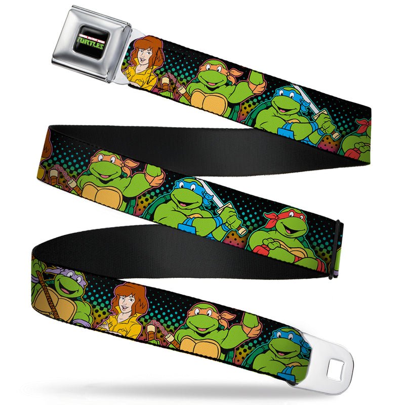 Teenage Mutant Ninja Turtles April Pose Full Color Seatbelt Belt - Fundom