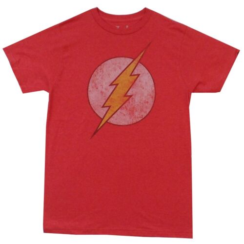 The Flash Distressed Logo DC Comics Premium Adult T-Shirt - Fundom