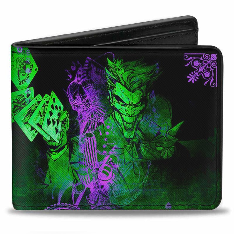 The Joker Card Flipping Poses DC Comics Bi - fold Wallet - Fundom