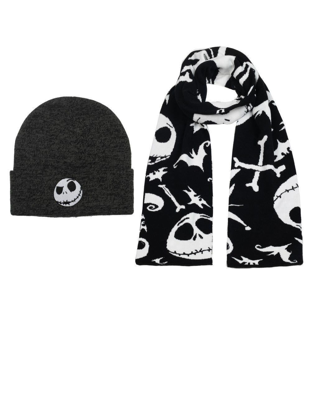 The Nightmare Before Christmas Jack Skellington Winter Hat and Scarf Fan Combo - Fundom