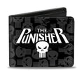 The Punisher Weathered Logo Marvel Comics Bi - Fold Wallet - Fundom
