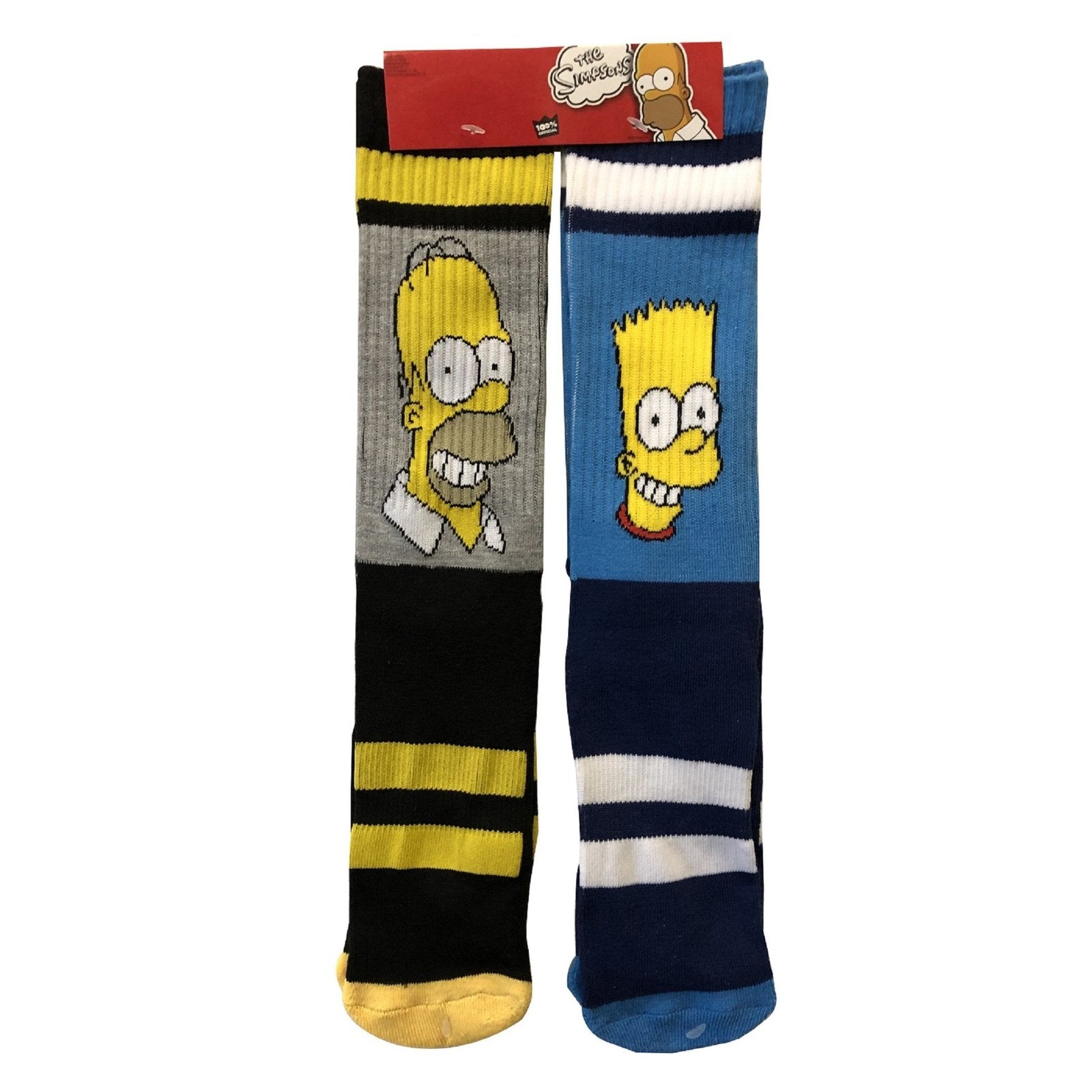 The Simpsons Bart And Homer 2 - Pack Athletic Crew Socks - Fundom