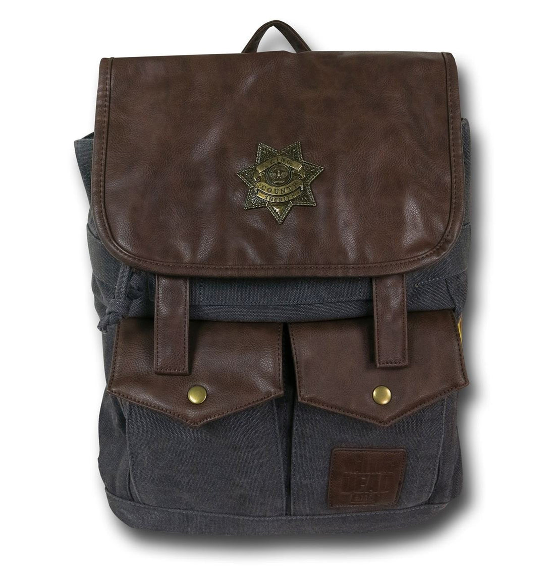 The Walking Dead Rick Grimes Sheriff Backpack Black Bag - Fundom