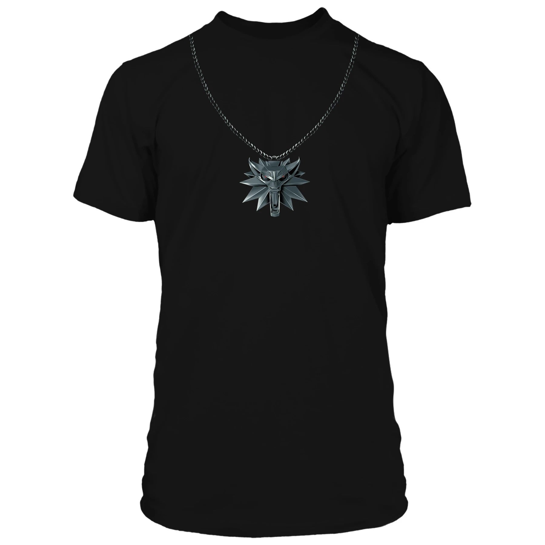 The Witcher 3 Wolf School Medallion Adult T-Shirt - Fundom