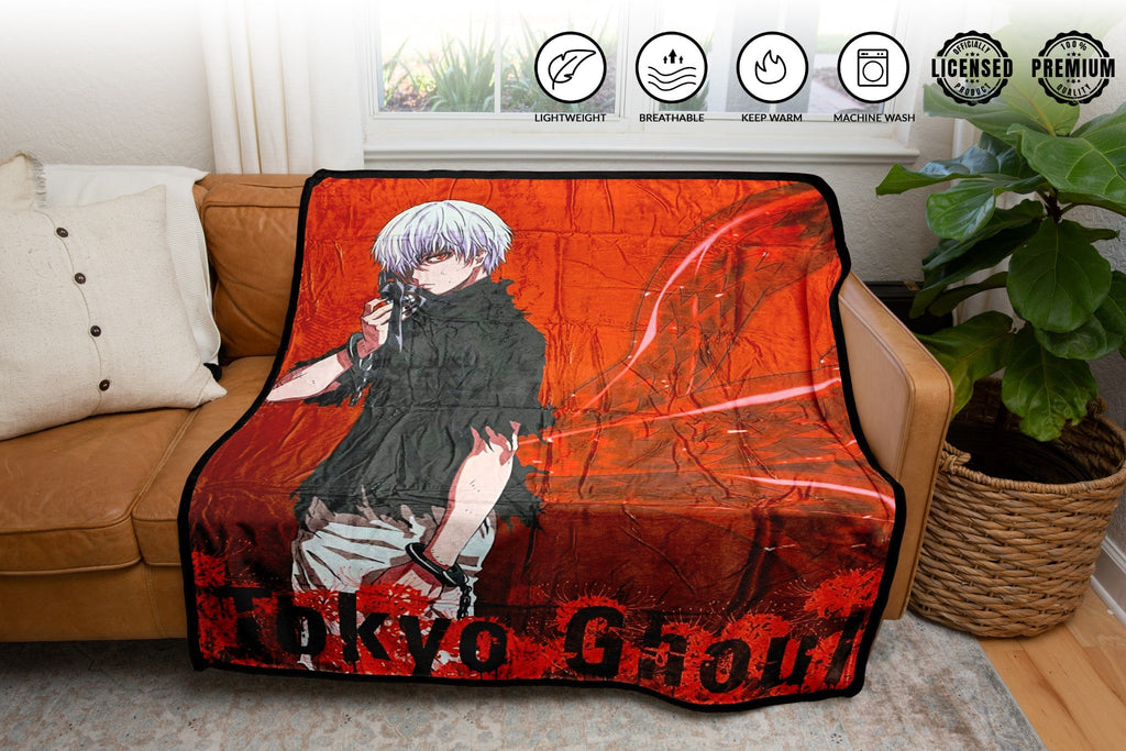 Tokyo Ghoul - Ken Kaneki Rinkaku Kagune - 45 x 60 Inch Fleece Throw Blanket