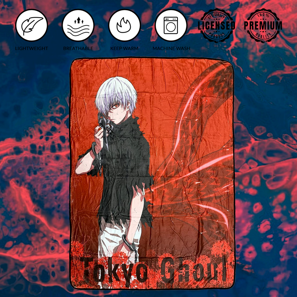 Tokyo Ghoul - Ken Kaneki Rinkaku Kagune - 45 x 60 Inch Fleece Throw Blanket