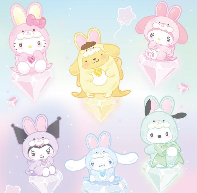 Top Toy Sanrio Family Diamond Bunny Series Figurine Blind Box - Fundom