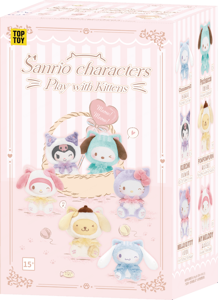 Top Toy Sanrio Play with Kittens Series Plush Keychains Gift Blind Box - Fundom