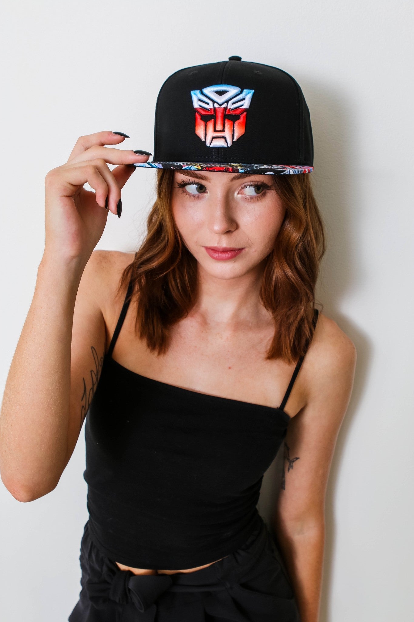 Transformers Autobots Color Shield 80's Cartoon Black Snapback Cap Hat - Fundom