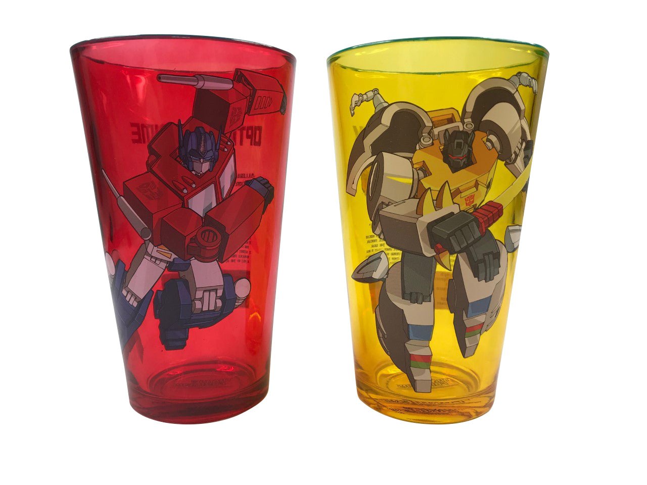 Transformers Autobots Optimus Prime And Grimlock 2 pack Pint Glass Set - Fundom