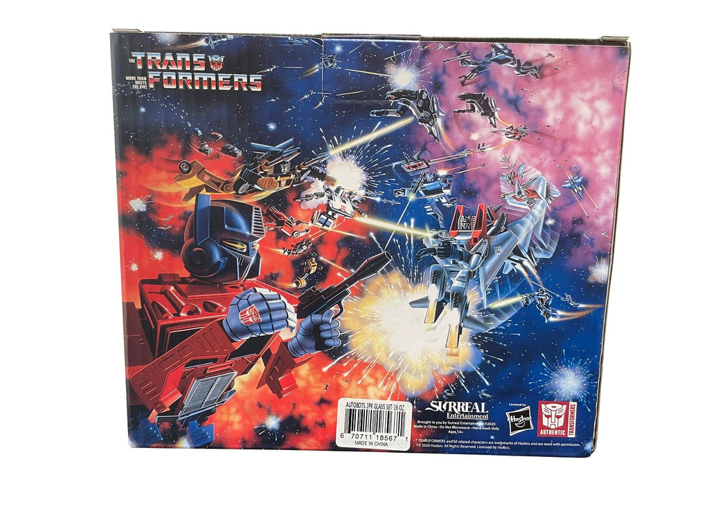 Transformers Autobots Optimus Prime And Grimlock 2 pack Pint Glass Set - Fundom