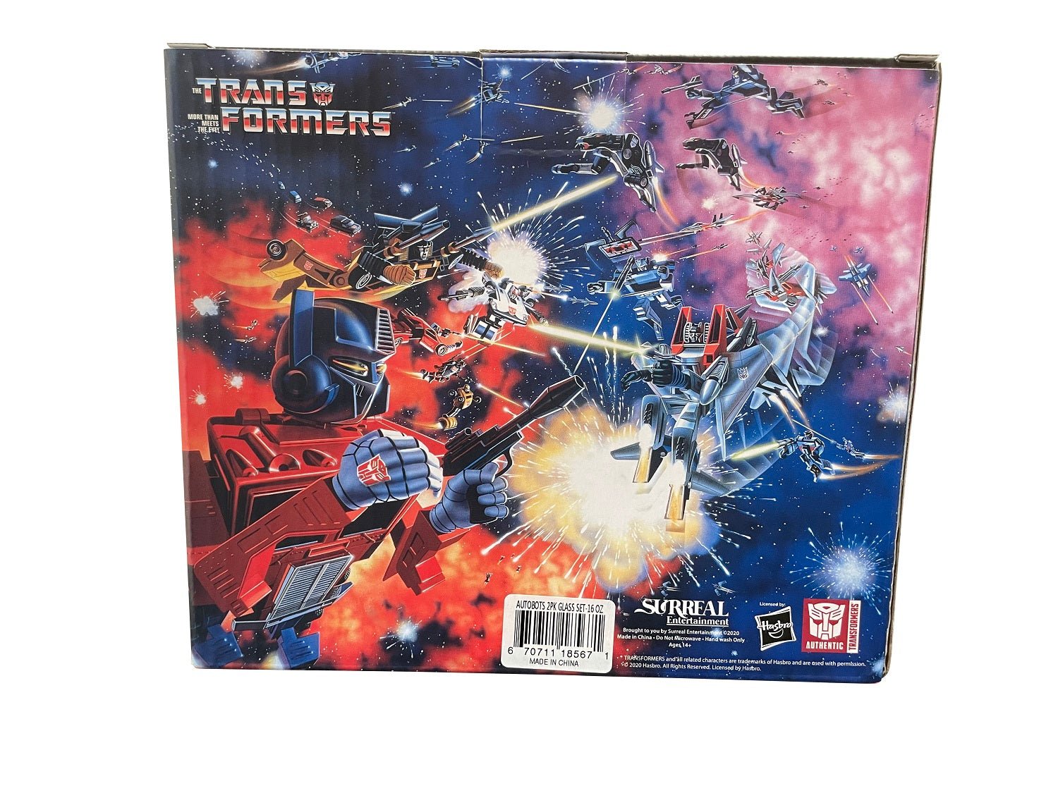 Transformers Autobots Optimus Prime And Grimlock 2 pack Pint Glass Set - Fundom