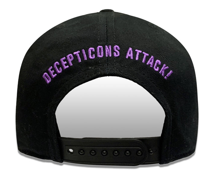 Transformers Decepticons Color Shield 80's Cartoon Black Snapback Cap Hat - Fundom