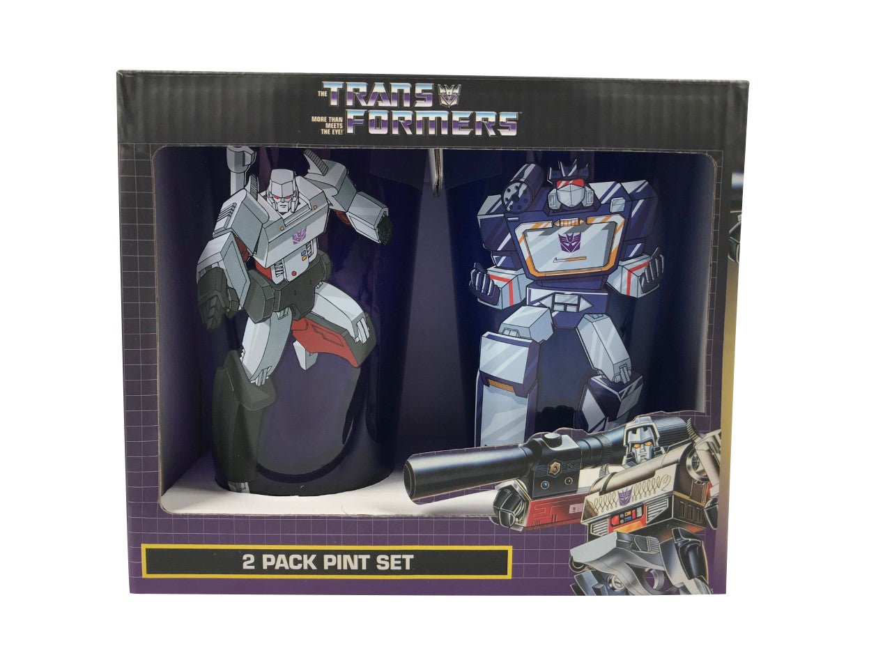 Transformers Decepticons Megatron And Soundwave 2 pack Pint Glass Set - Fundom